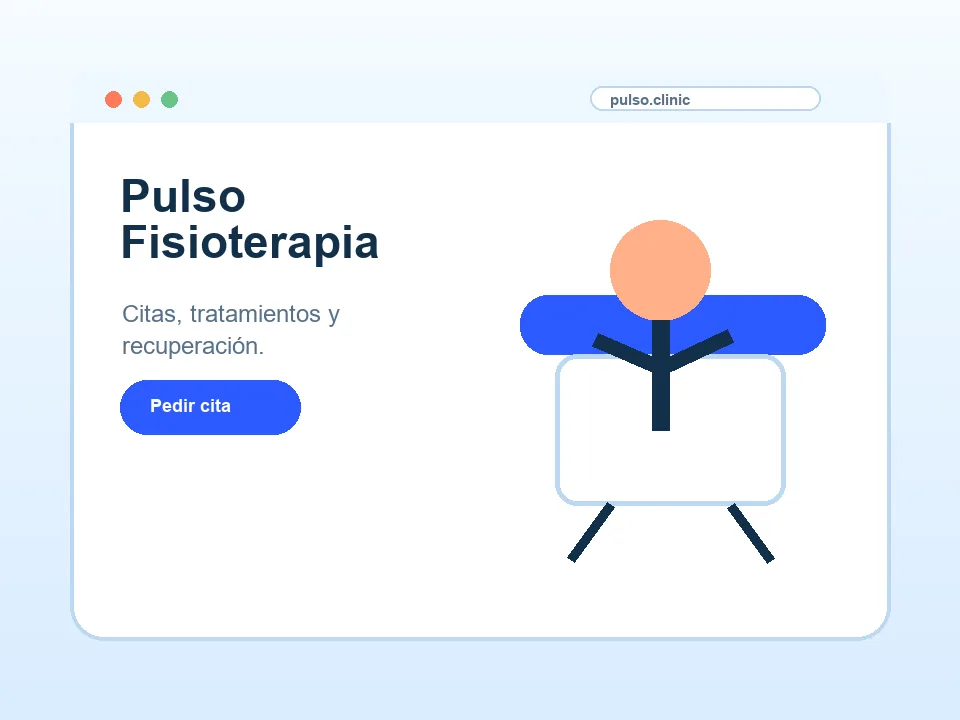 Vista previa de la plantilla Pulso para servicios de salud