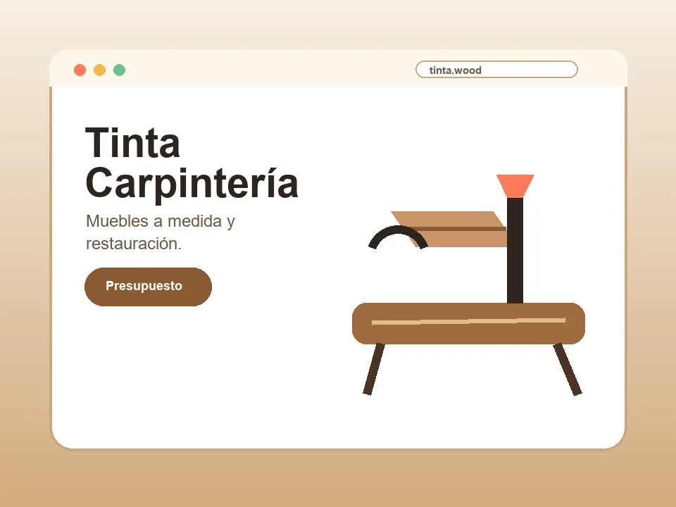 Vista previa de la plantilla Tinta para carpinteria